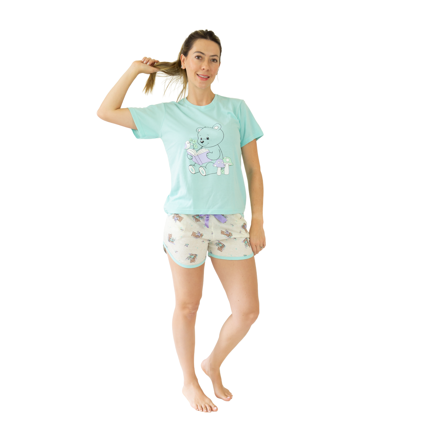 Pijama Teresa Pantalón Corto - Mujer