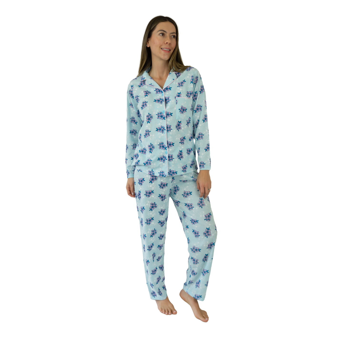 Pijama Ruby Manga Larga- Mujer