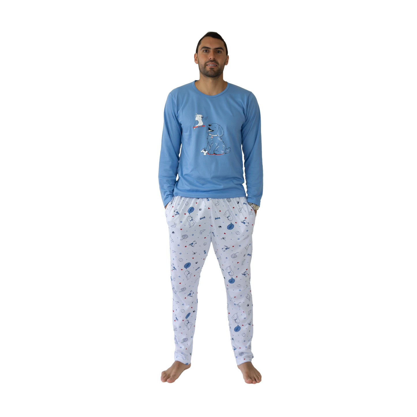 Pijama Matias Manga Larga- Hombre