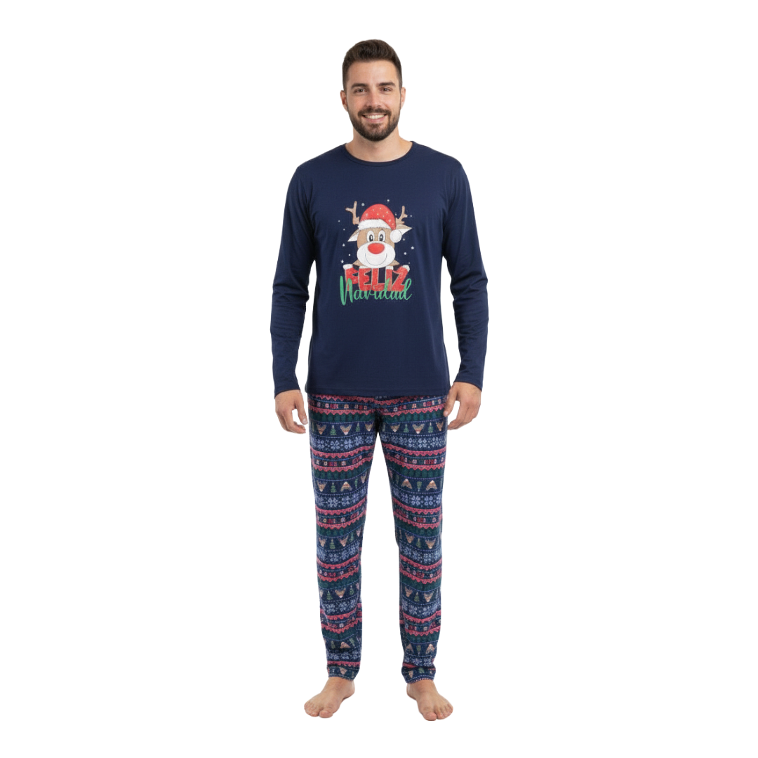 Pijama Navidad Azul - Hombre