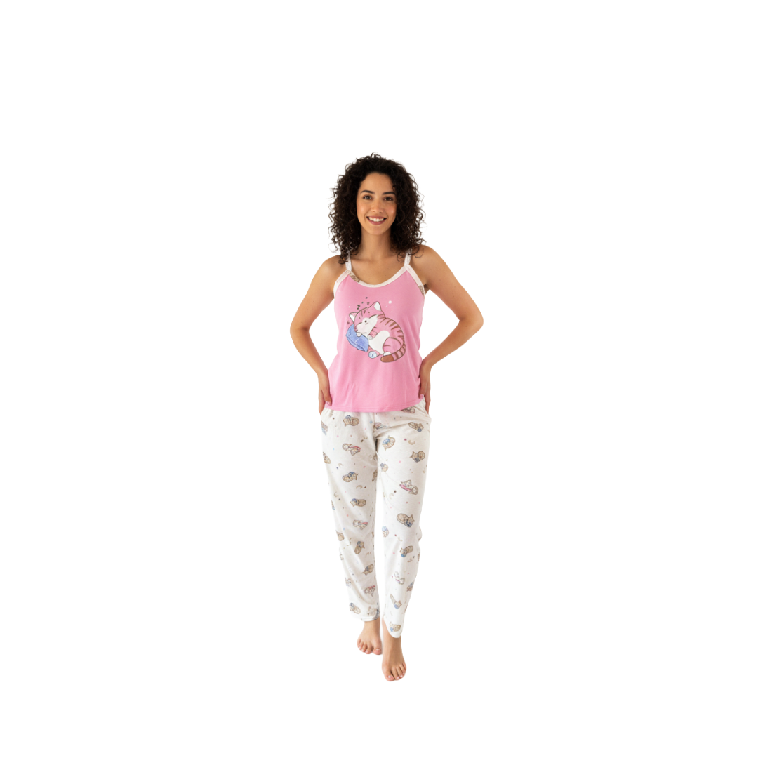 Pijama Omaira pantalón largo - Mujer