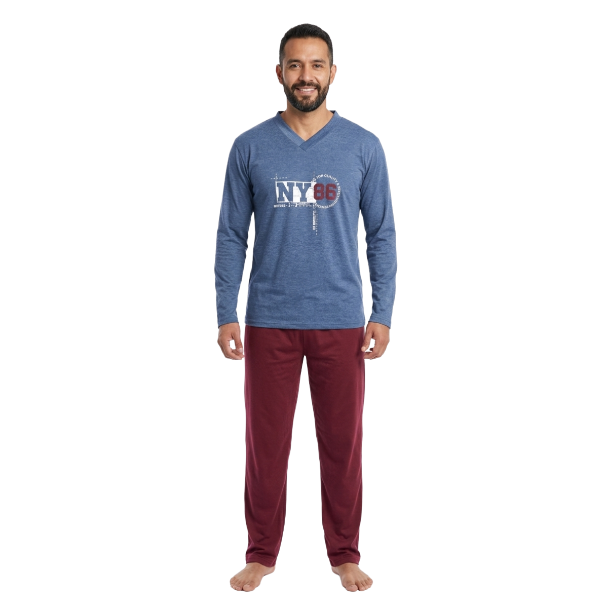 Pijama Miguel Manga Larga- Hombre