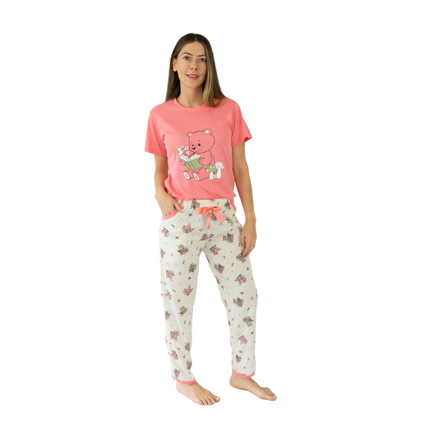 Pijama Teresa Manga Corta- Mujer