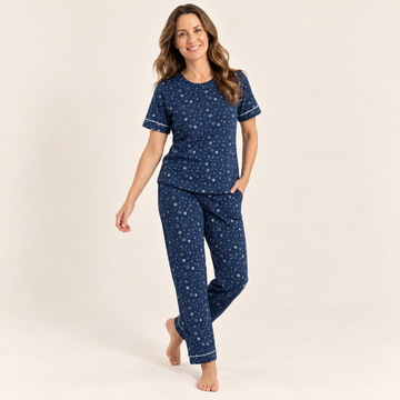 Pijama Lucrecia Manga Corta - Mujer