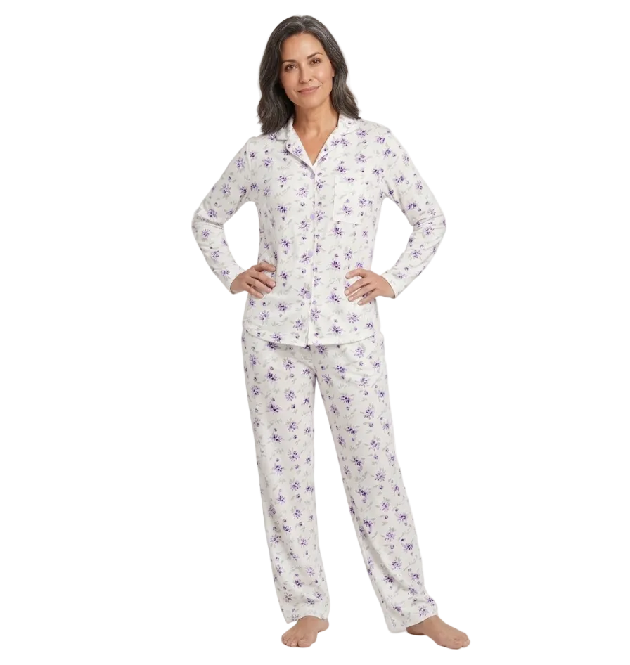 Pijama Ruby Manga Larga- Mujer