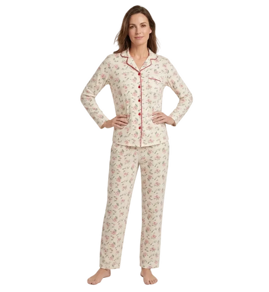 Pijama Ruby Manga Larga- Mujer