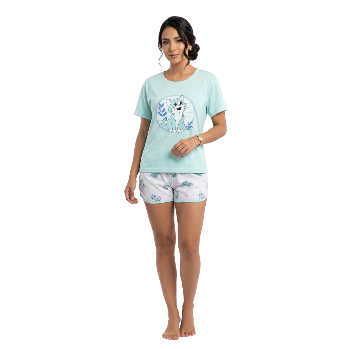 Pijama Teresa Pantalón Corto - Mujer