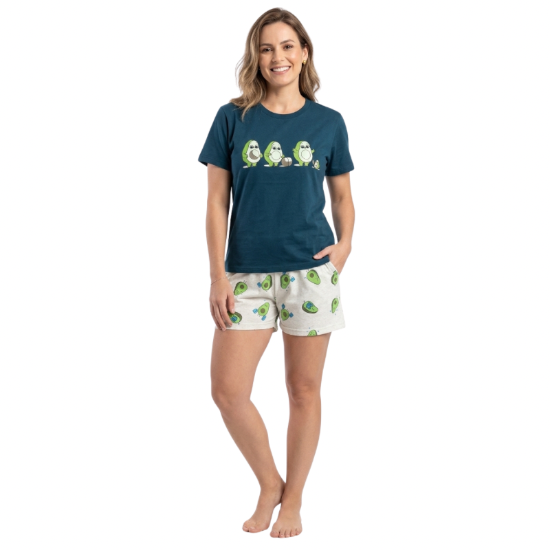 Pijama Mayerly Pantalón Corto - Mujer