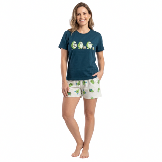 Pijama Mayerly Pantalón Corto - Mujer