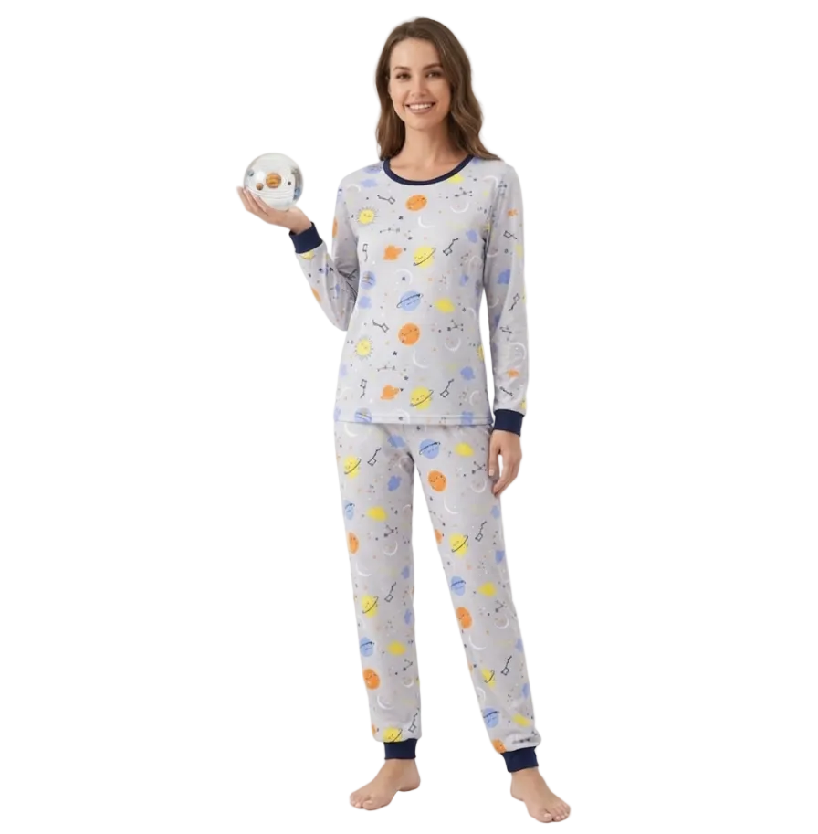 Pijama Familiar Sistema Solar - Mujer