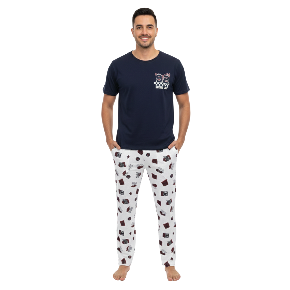Pijama Samuel Manga Corta- Hombre