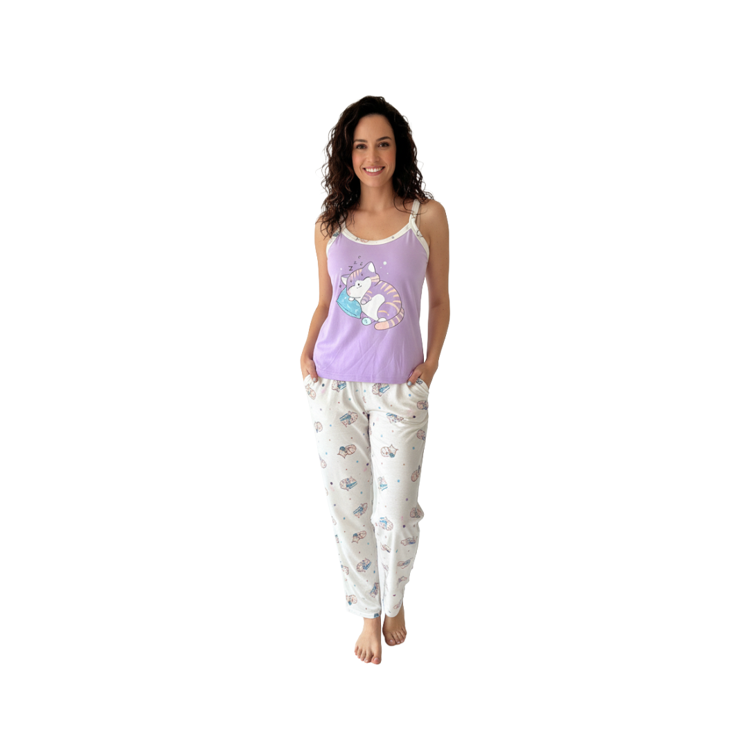 Pijama Omaira pantalón largo - Mujer