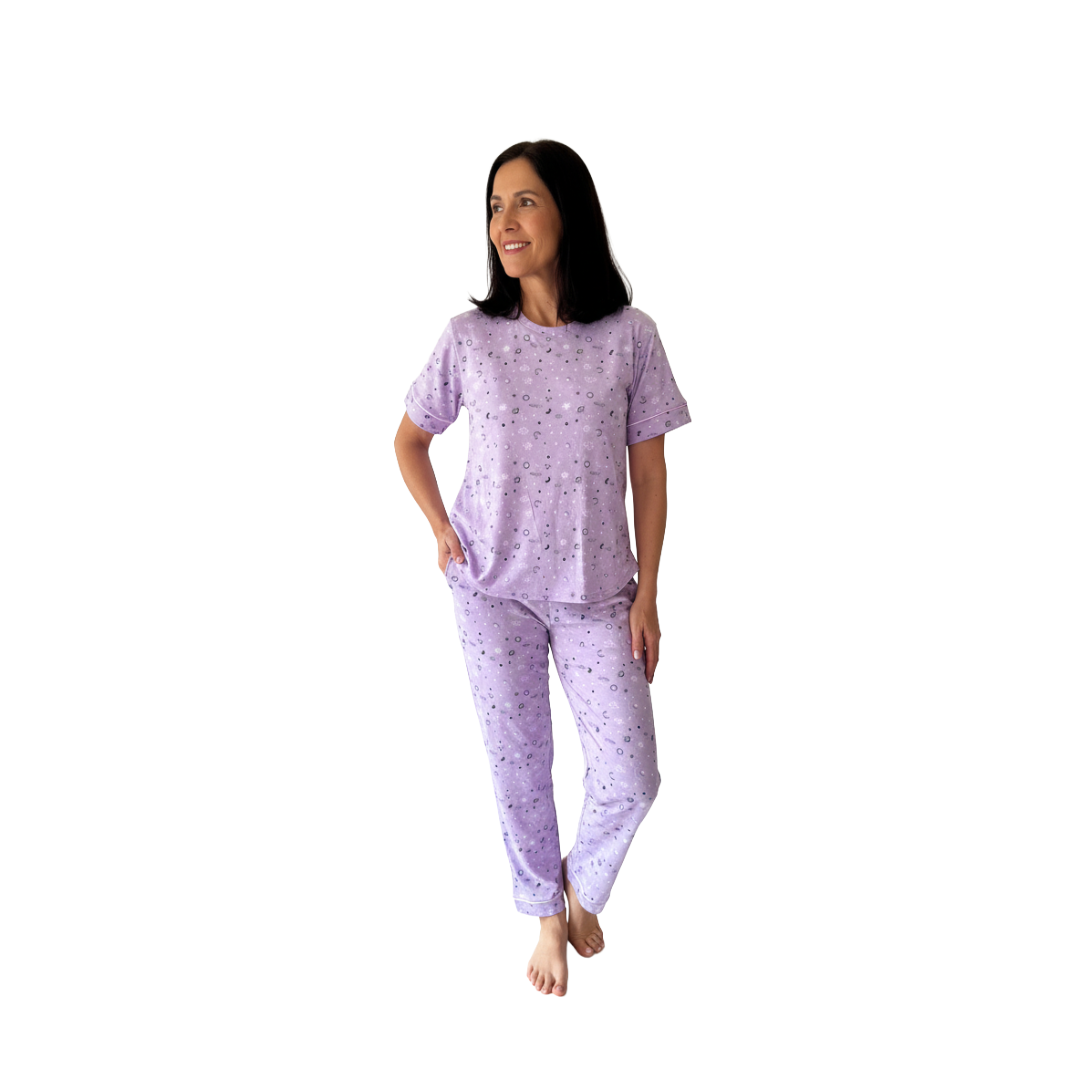 Pijama Lucrecia Manga Corta - Mujer