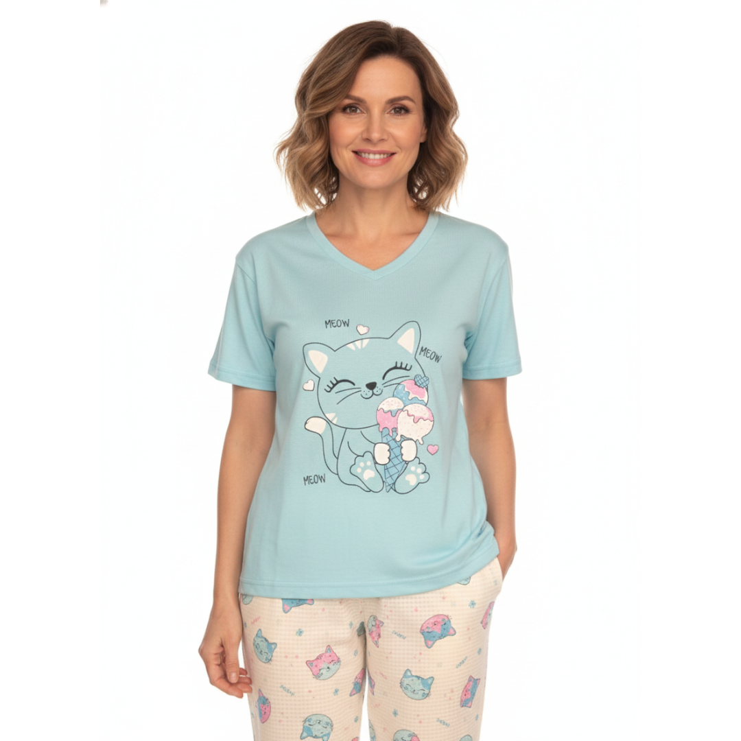 Pijama Valeria Manga Corta