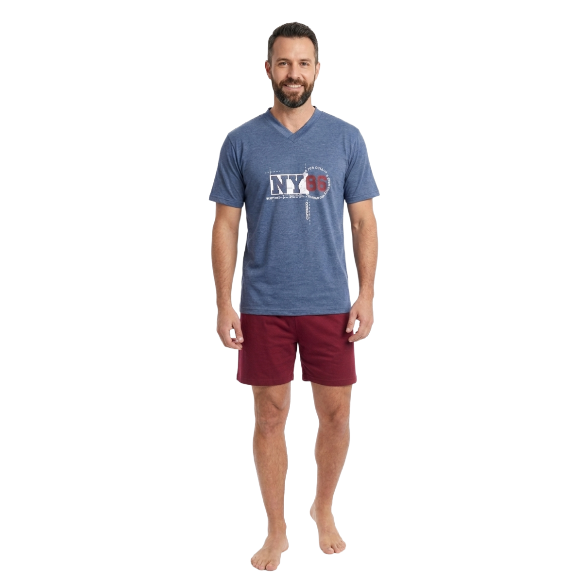 Pijama Miguel Pantalón Corto- Hombre