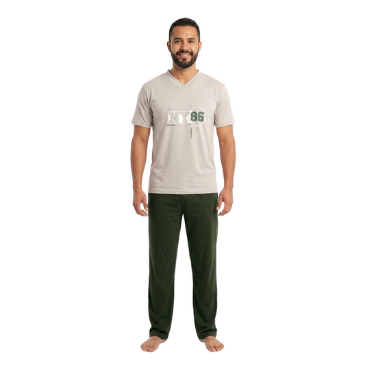 Pijama Miguel Manga Corta- Hombre