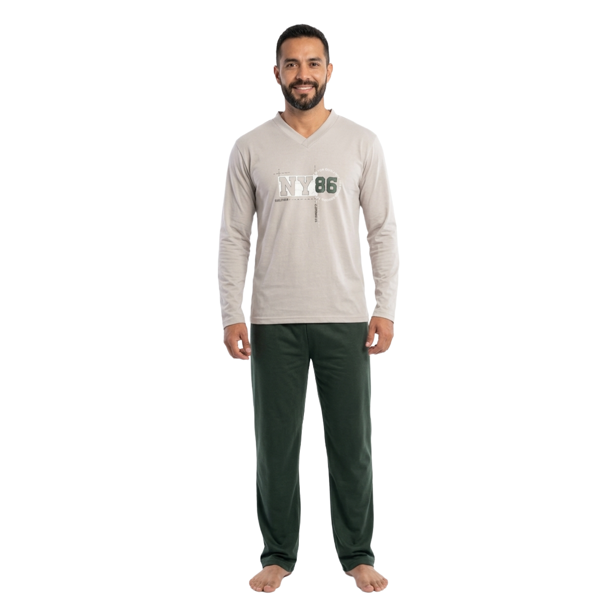 Pijama Miguel Manga Larga- Hombre