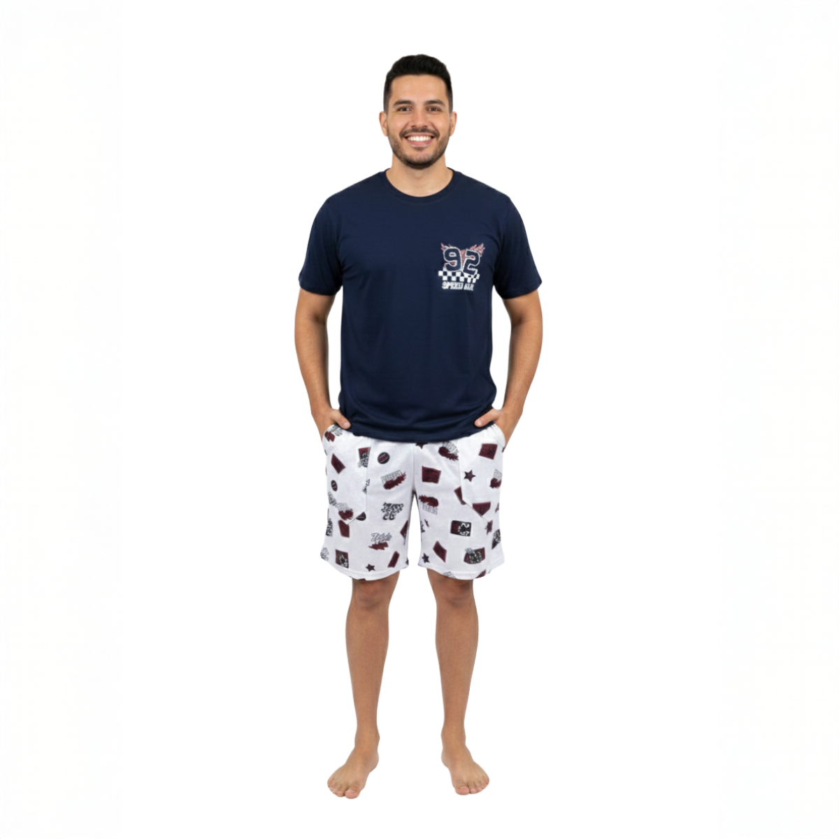 Pijama Samuel Pantalón Corto - Hombre