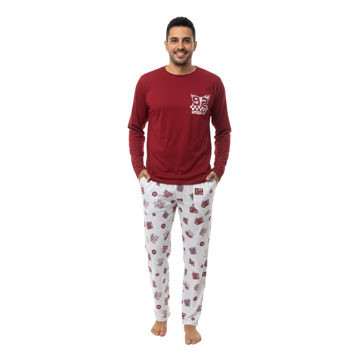 Pijama Samuel Manga Larga- Hombre