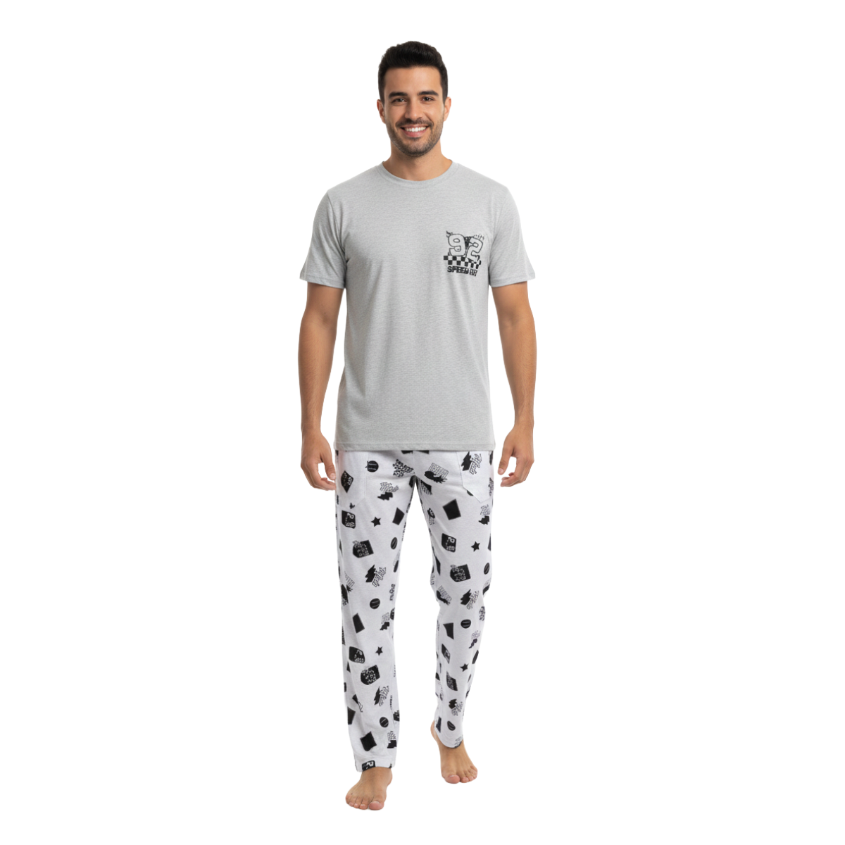 Pijama Samuel Manga Corta- Hombre