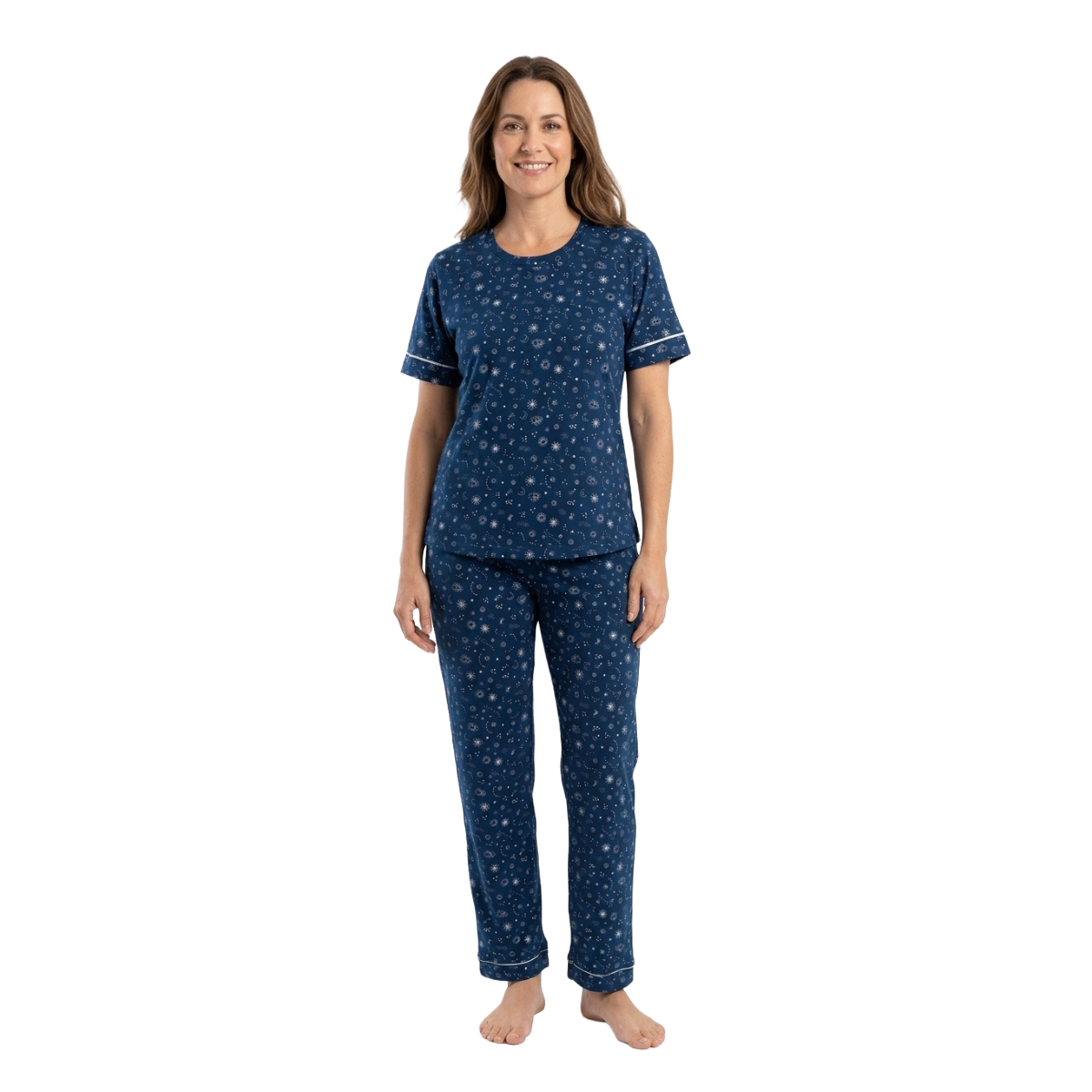 Pijama Lucrecia Manga Corta - Mujer