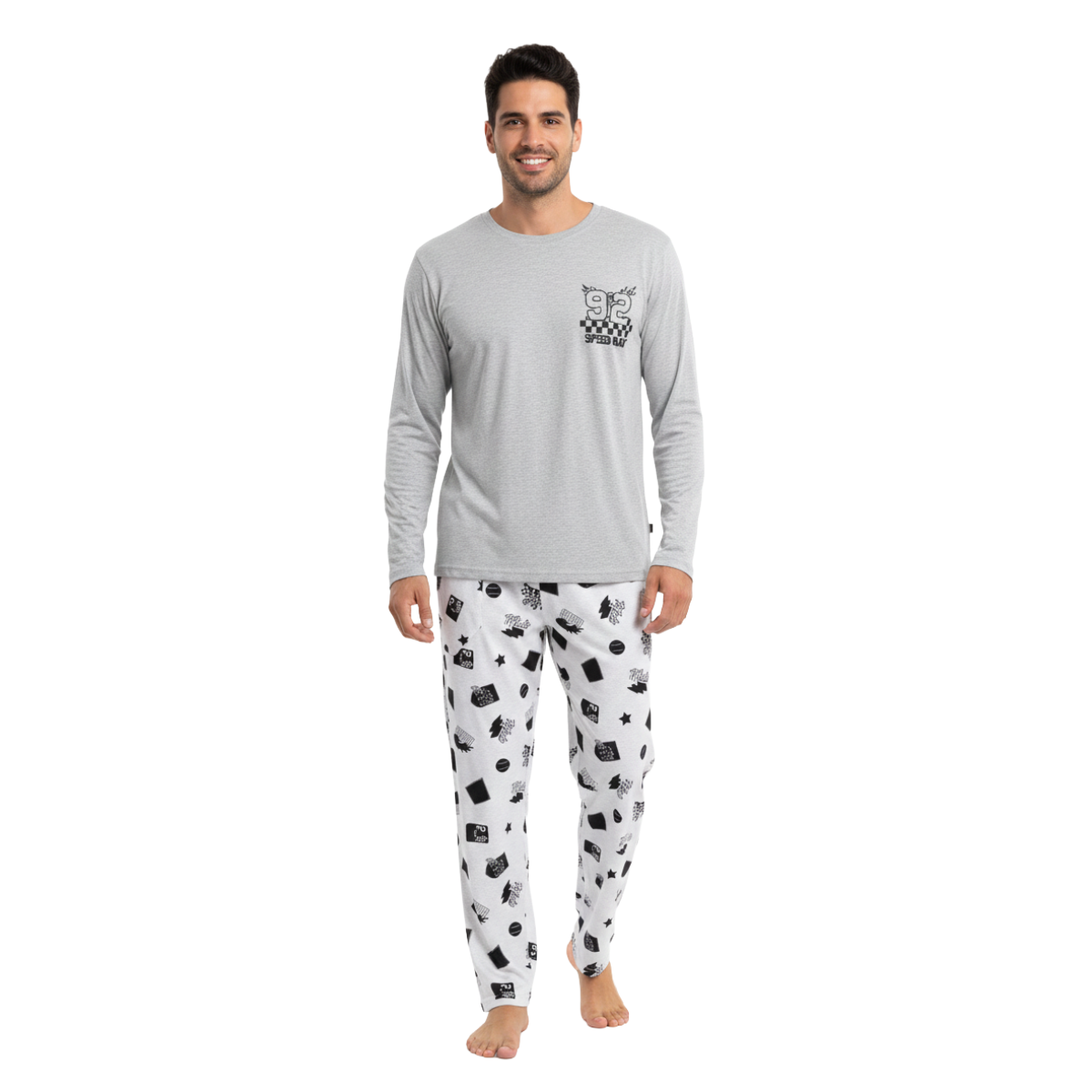 Pijama Samuel Manga Larga- Hombre